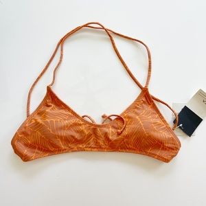 RVCA Kuta Tie Back Swim Top - M